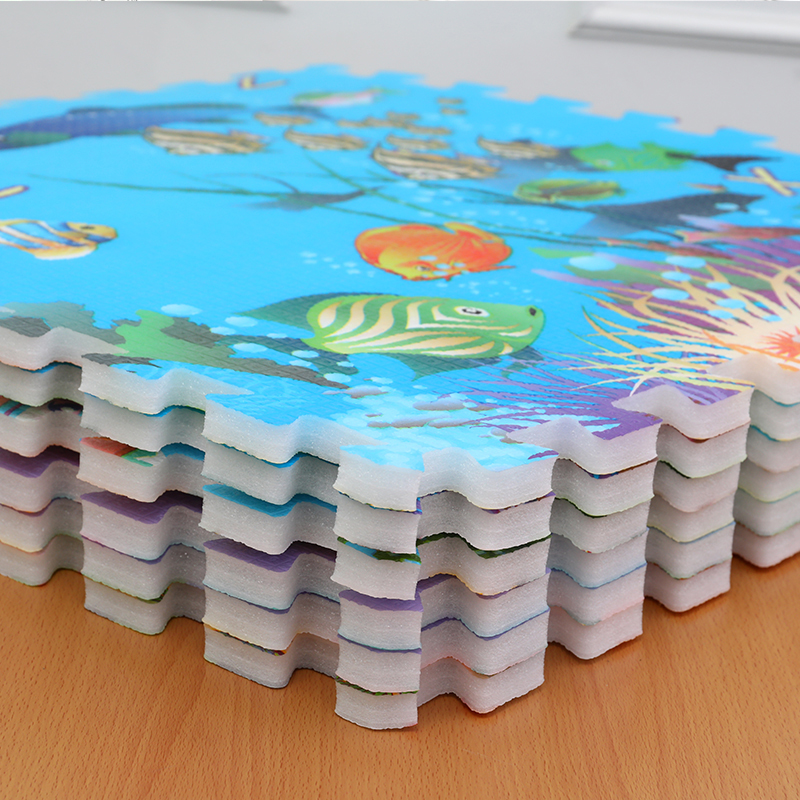 Interlocking Baby Soft Foam Floor Play Mats, Colorful Interlocking