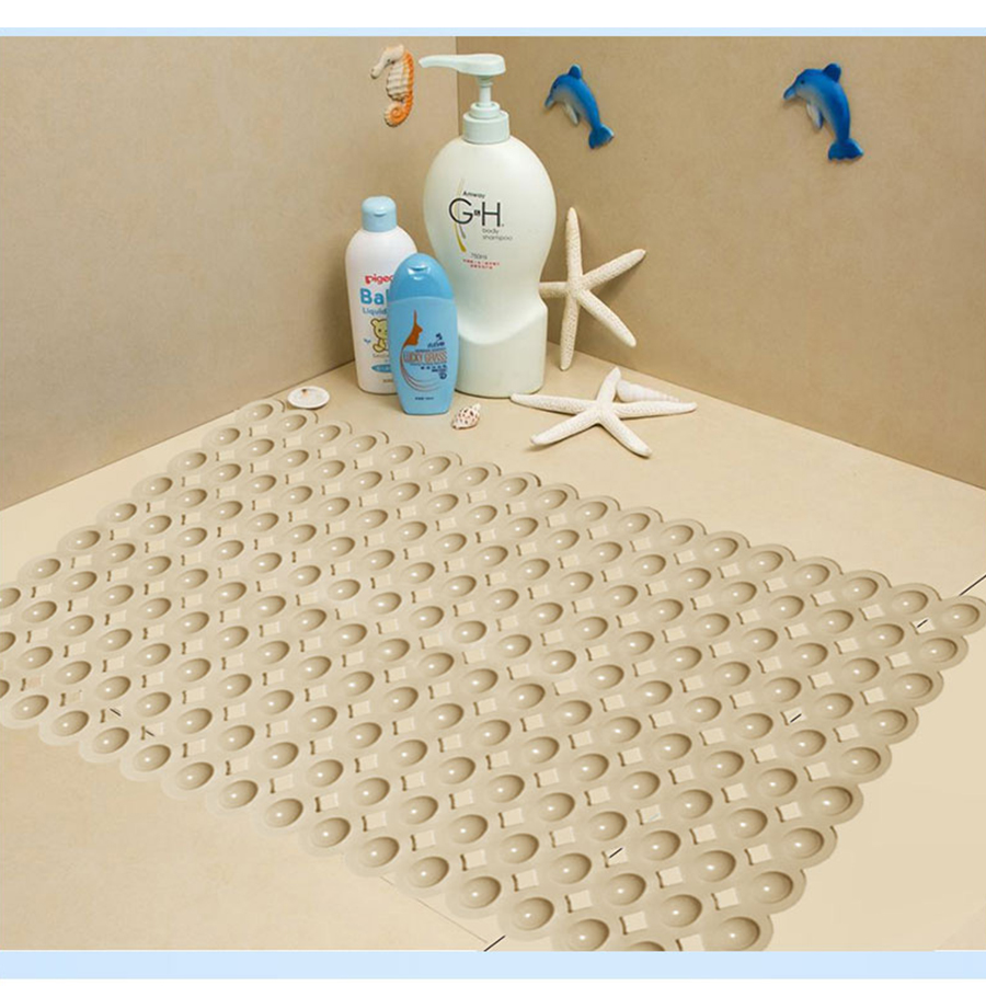 PVC Footprint Anti-Slip Bath Mats With Suction Cup
