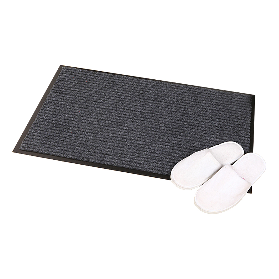 Flat Ring Printed Polypropylene Door Mats With Rubber Back