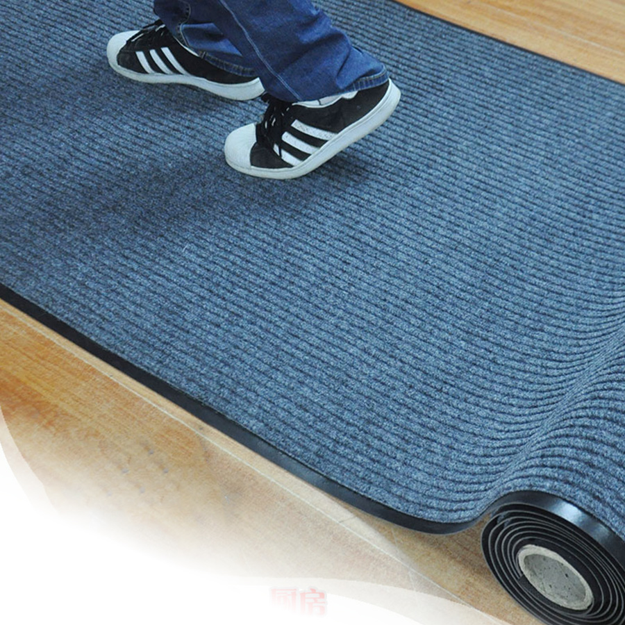 Flat Ring Printed Polypropylene Door Mats With Rubber Back