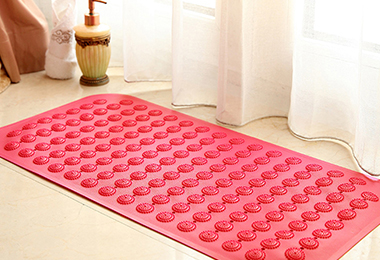 PVC Bead Anti-Slip Bath Mats With Suction Cup