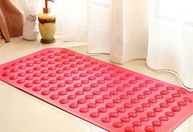 PVC Bead Anti-Slip Bath Mats With Suction Cup